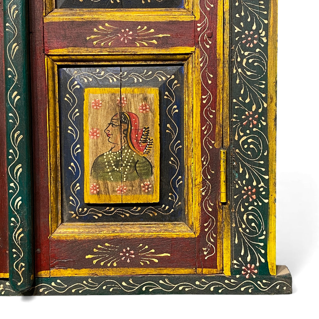 WOODEN HANDPAINTED WINDOW
