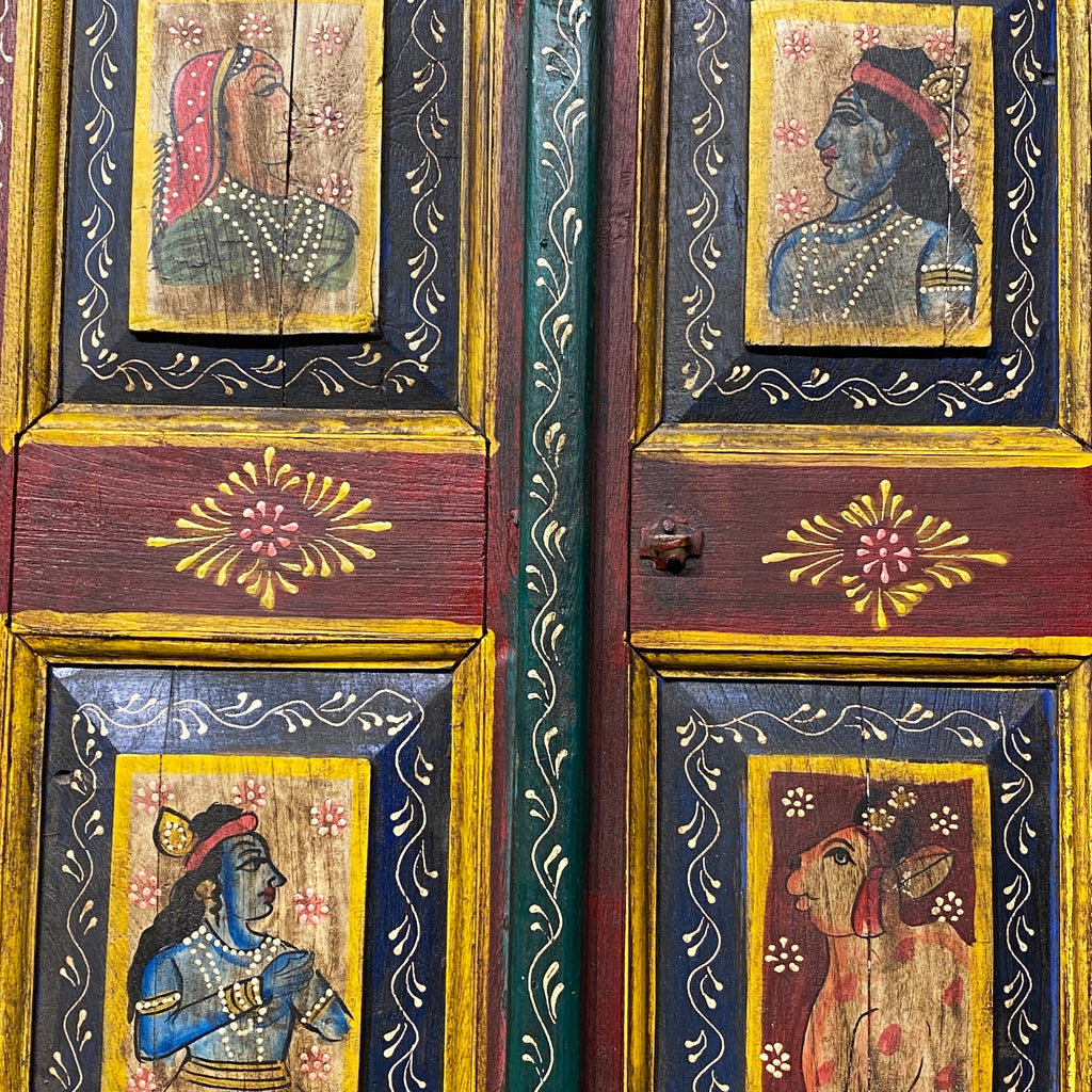 WOODEN HANDPAINTED WINDOW