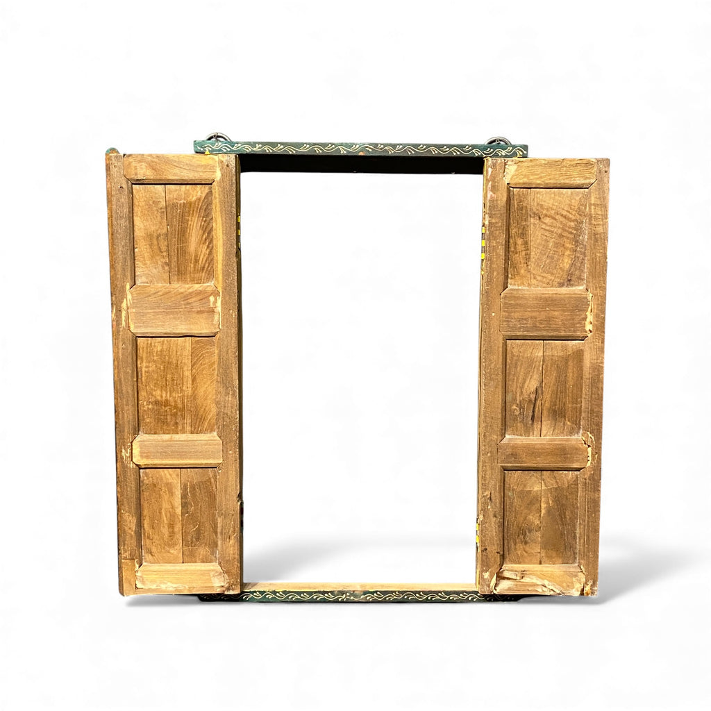 WOODEN HANDPAINTED WINDOW