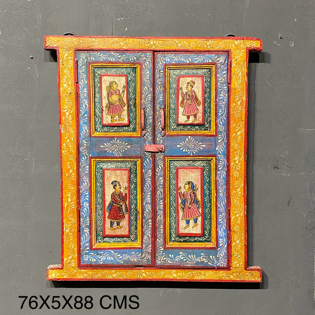 WOODEN HANDPAINTED WINDOW