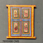 WOODEN HANDPAINTED WINDOW