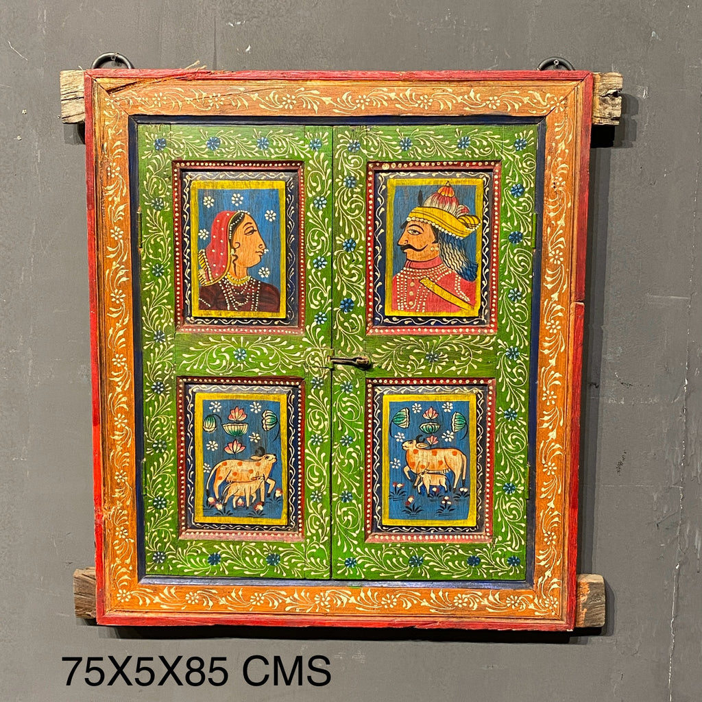 WOODEN HANDPAINTED WINDOW