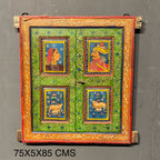 WOODEN HANDPAINTED WINDOW