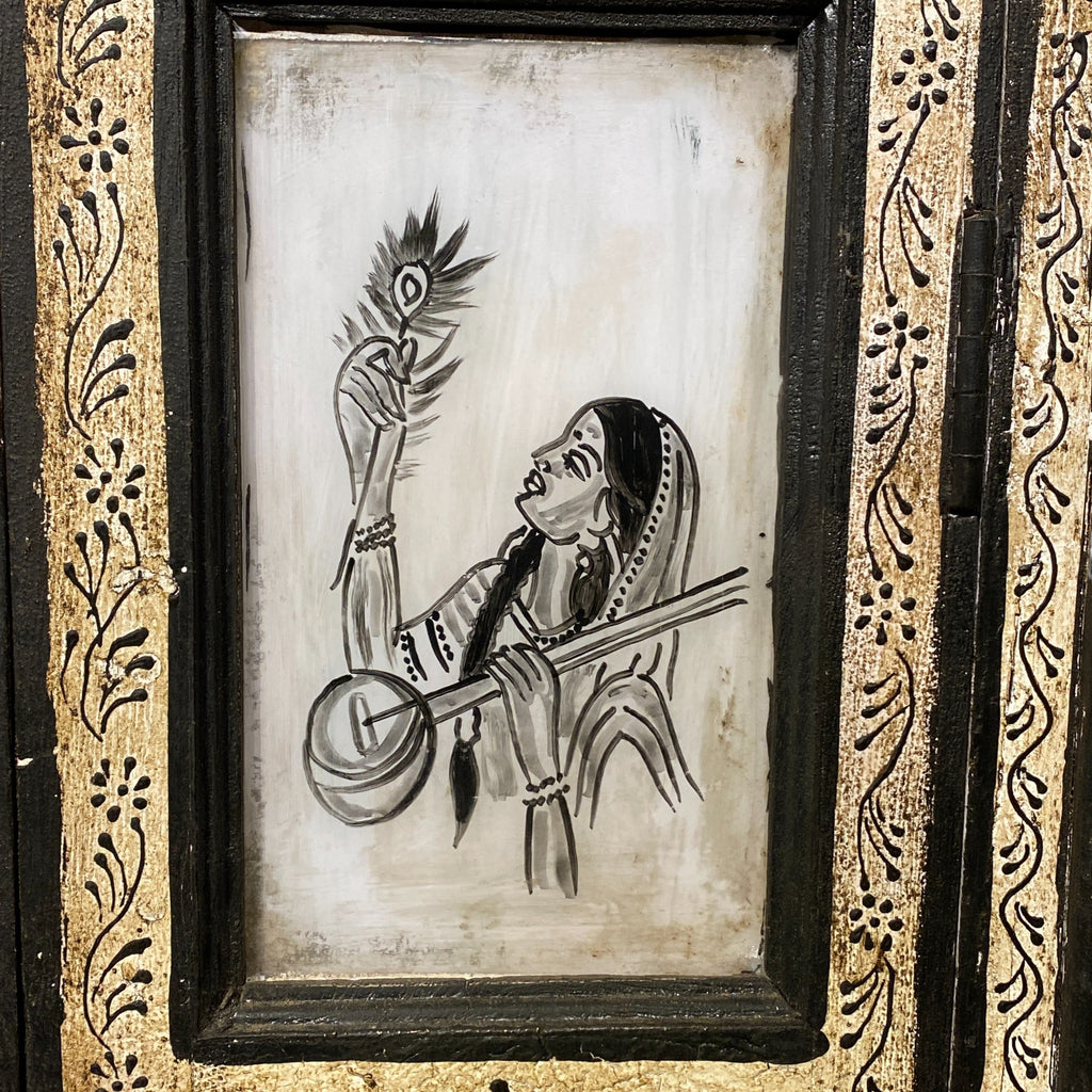 WOODEN HANDPAINTED WINDOW