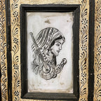 WOODEN HANDPAINTED WINDOW