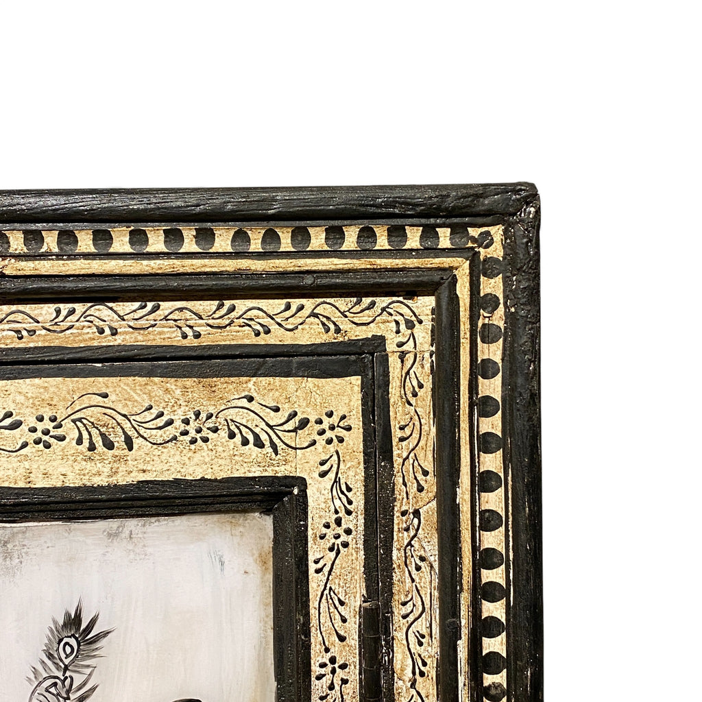 WOODEN HANDPAINTED WINDOW