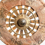 Rustic Wheel Sculpture