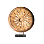 Rustic Wheel Sculpture
