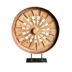 Rustic Wheel Sculpture
