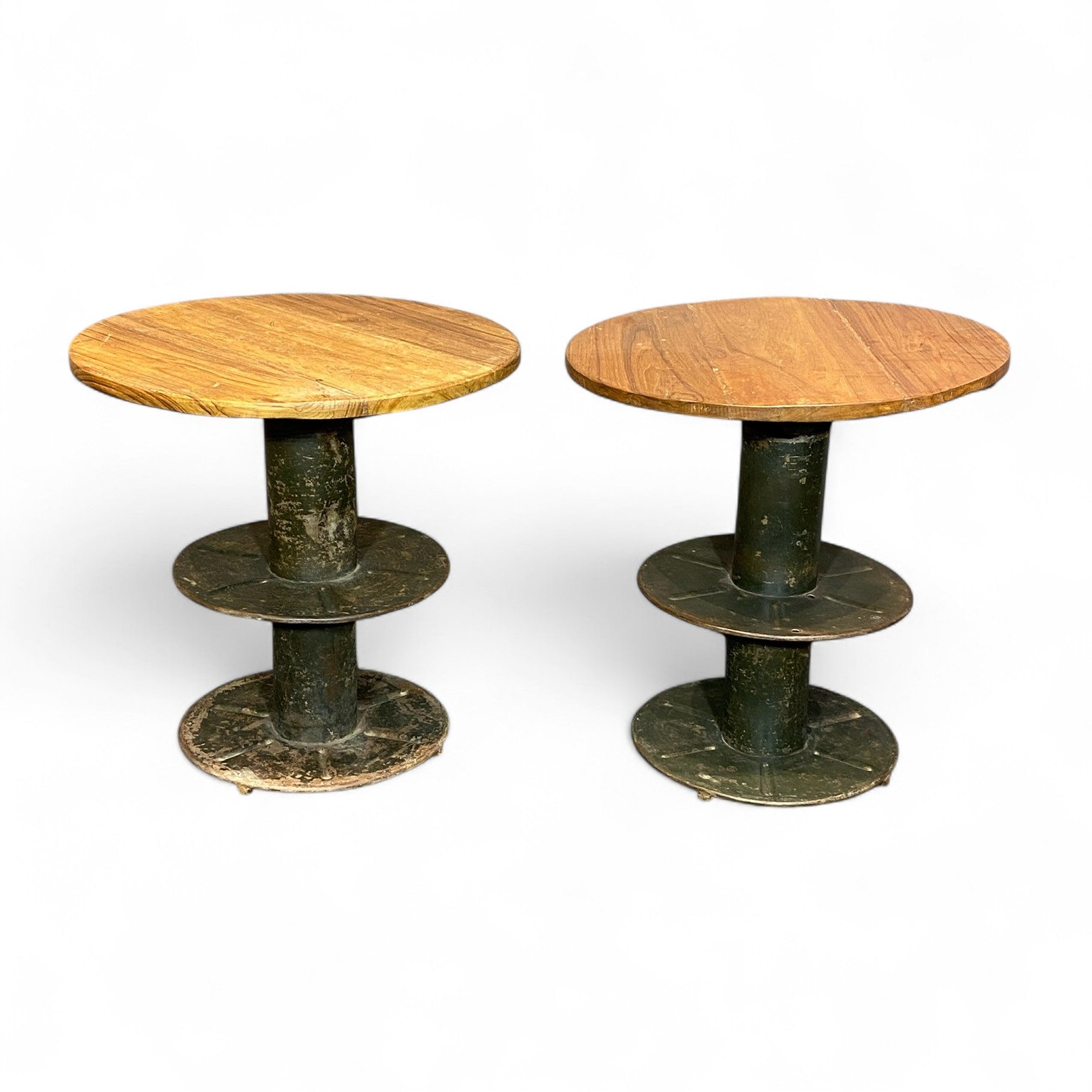 IRON/WOOD FTD SIDE TABLE