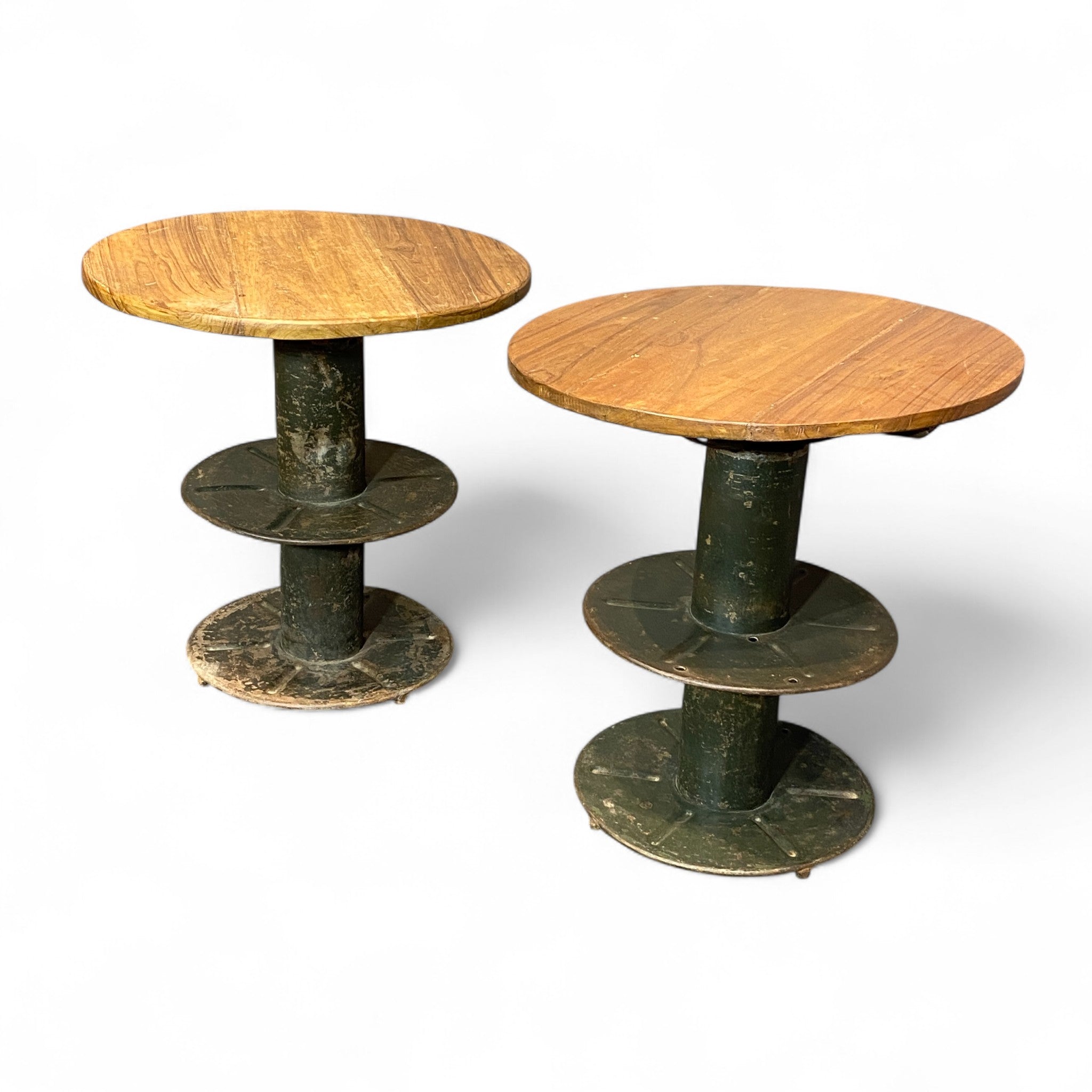 IRON/WOOD FTD SIDE TABLE