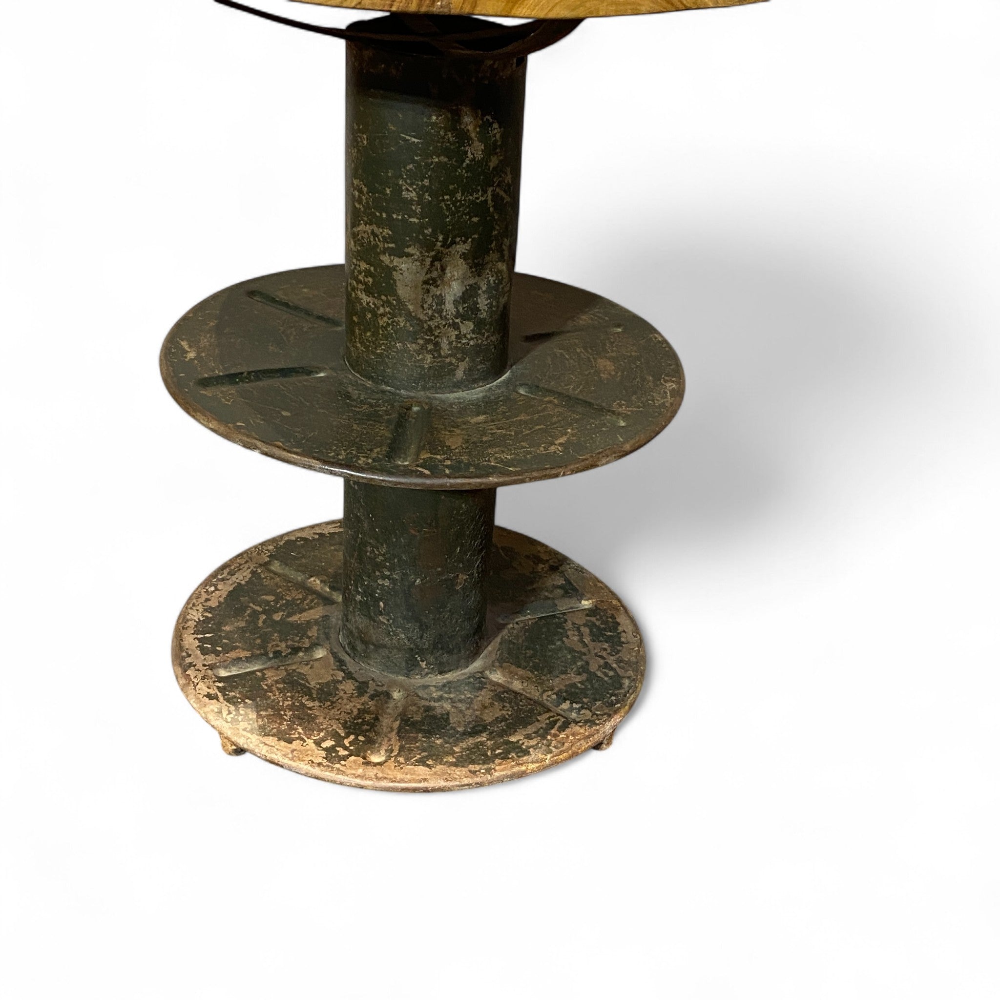 IRON/WOOD FTD SIDE TABLE