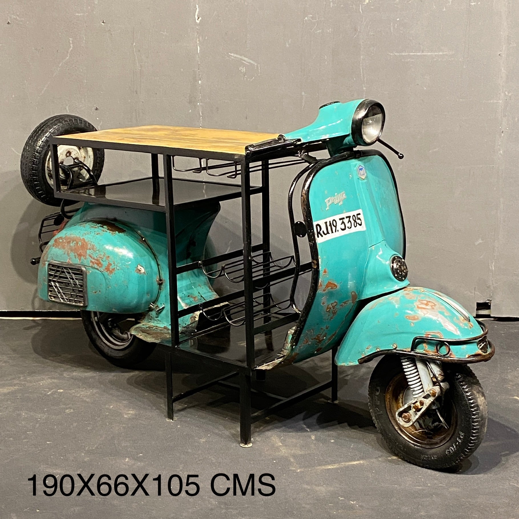 VINTAGE SCOOTER BAR TABLE