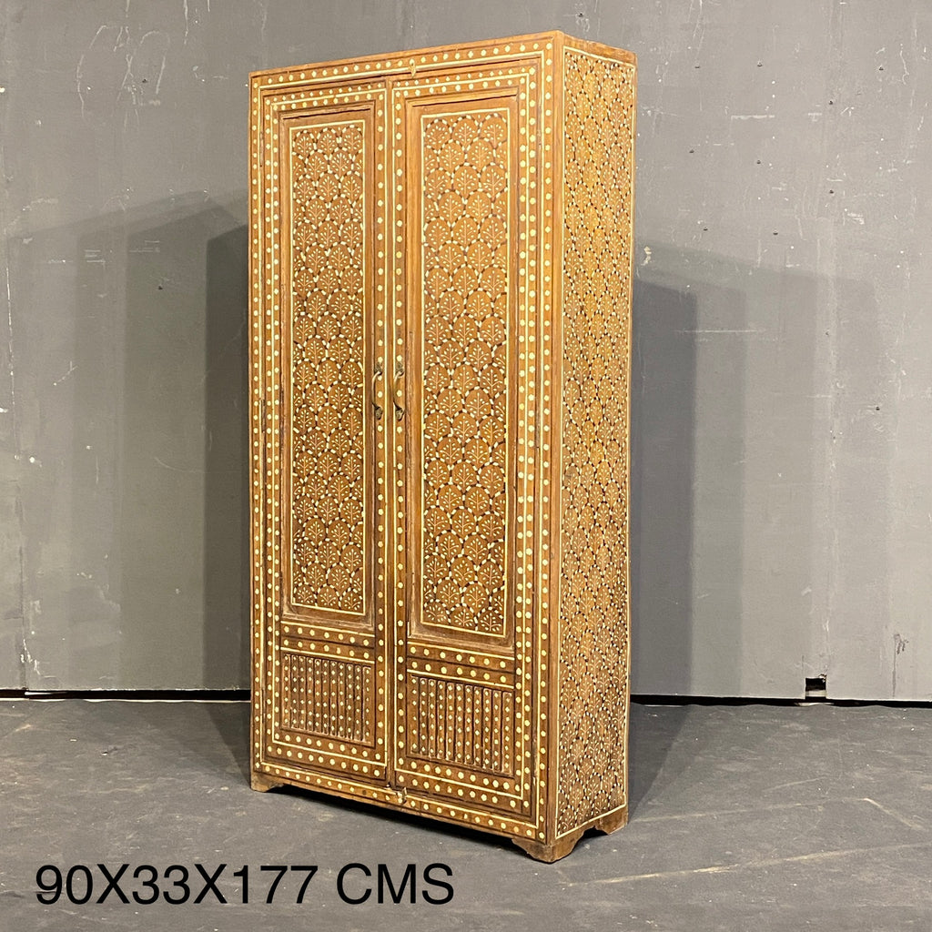 Hand-Carved Wooden Cabinet