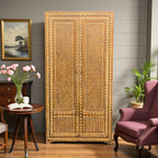 Hand-Carved Wooden Cabinet