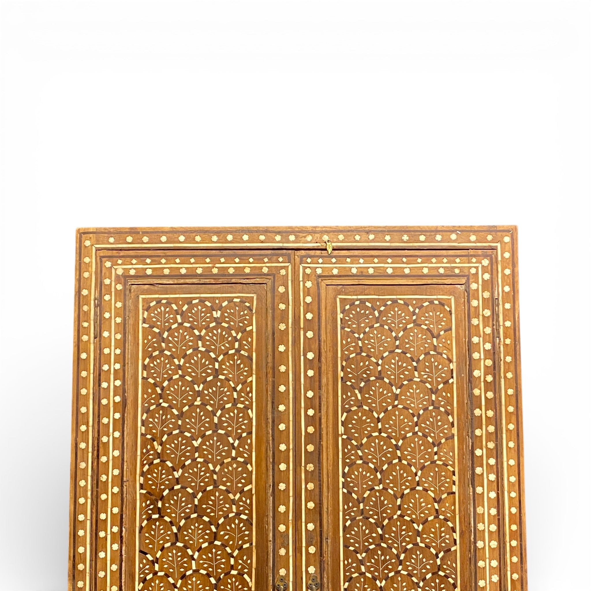 Hand-Carved Wooden Cabinet
