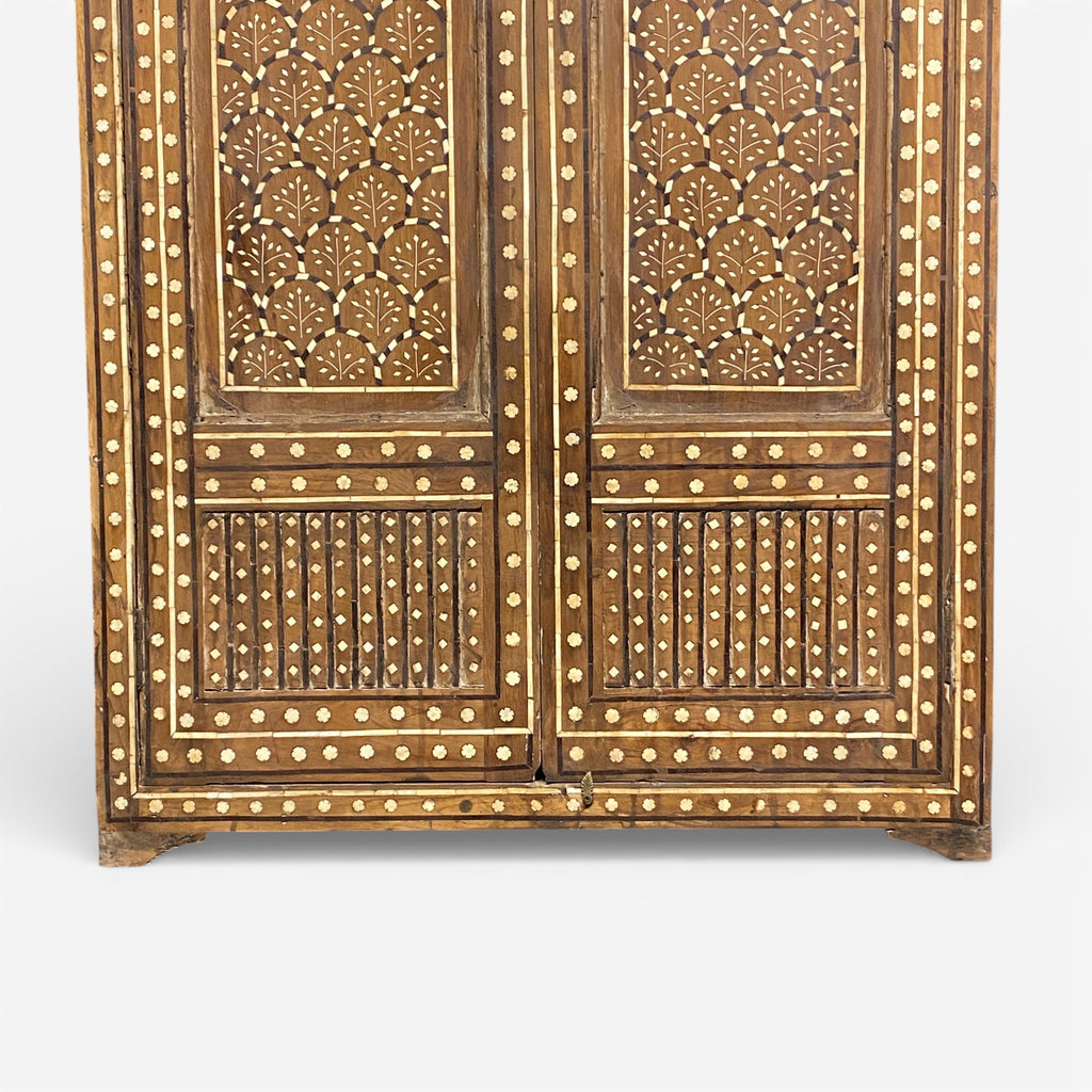 Hand-Carved Wooden Cabinet