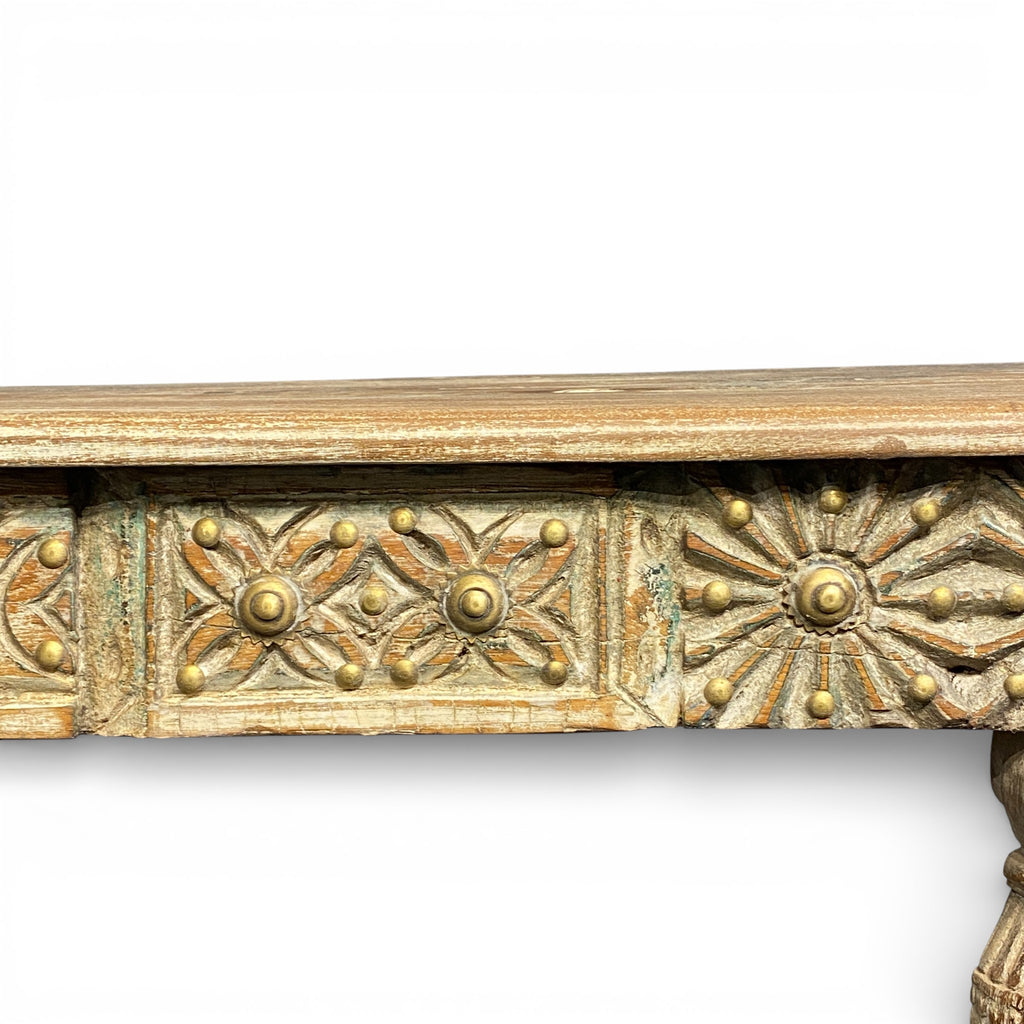 Handcrafted Wooden Console