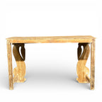 Handcrafted Wooden Console