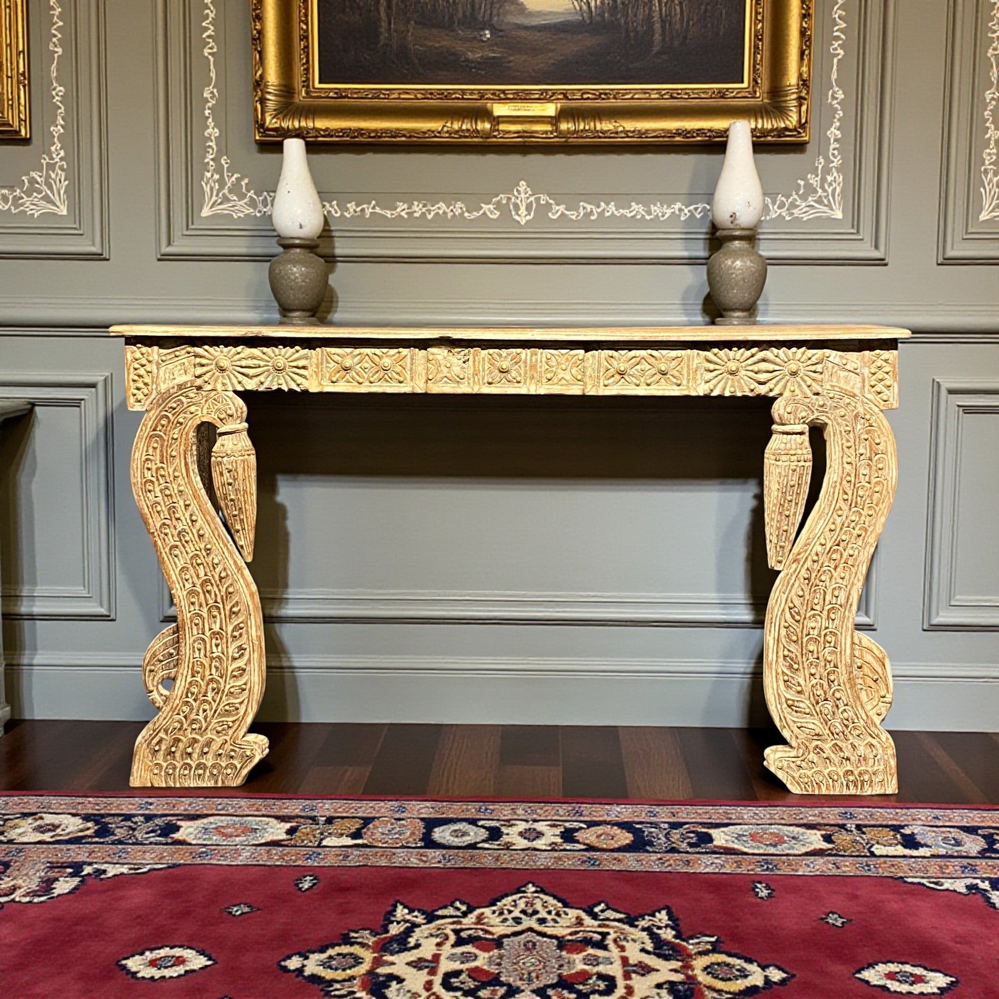 Handcrafted Wooden Console