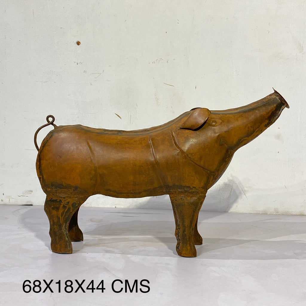 Iron Pig Figurine
