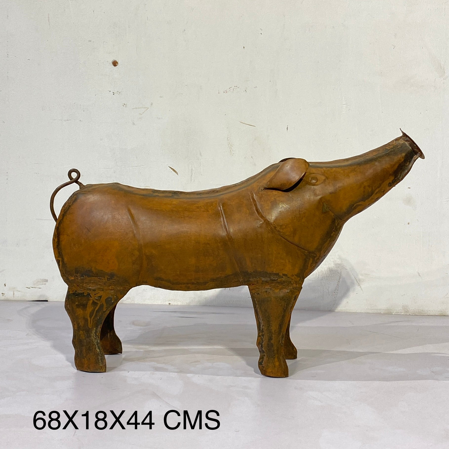 Iron Pig Figurine