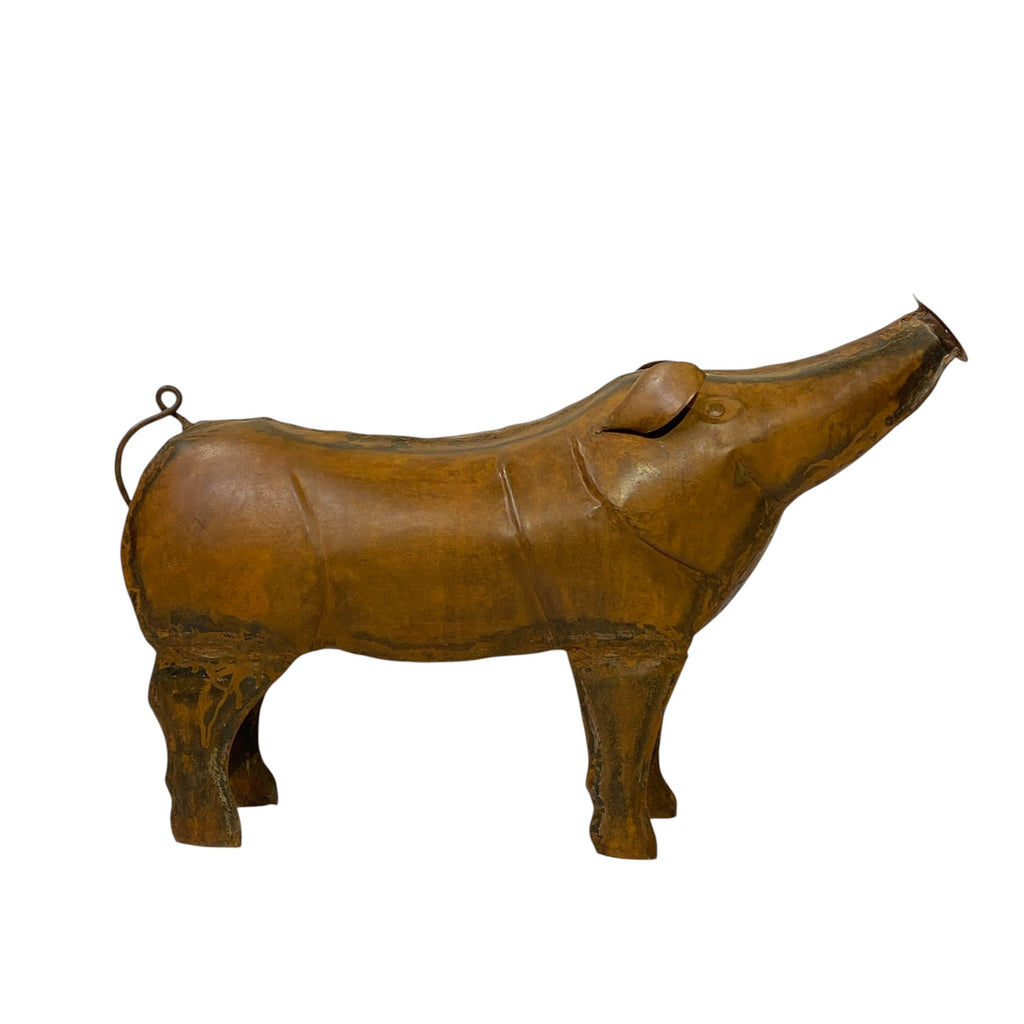 Iron Pig Figurine