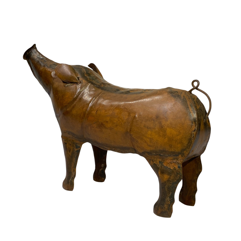 Iron Pig Figurine