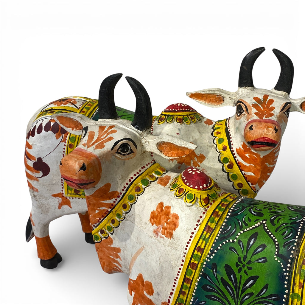 WOODEN HANDPAINTED NANDI