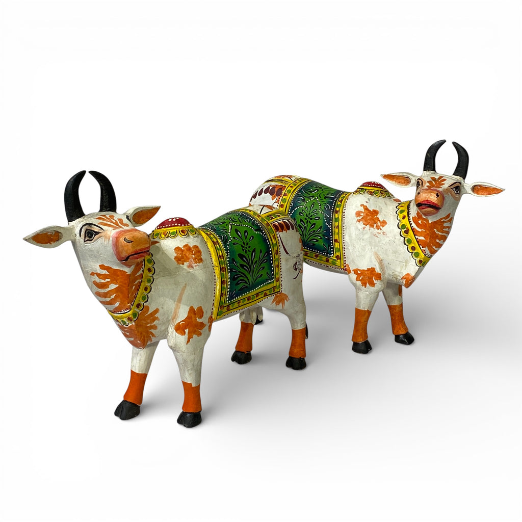 WOODEN HANDPAINTED NANDI