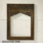 HAND-CARVED WOODEN ARCH FRAME