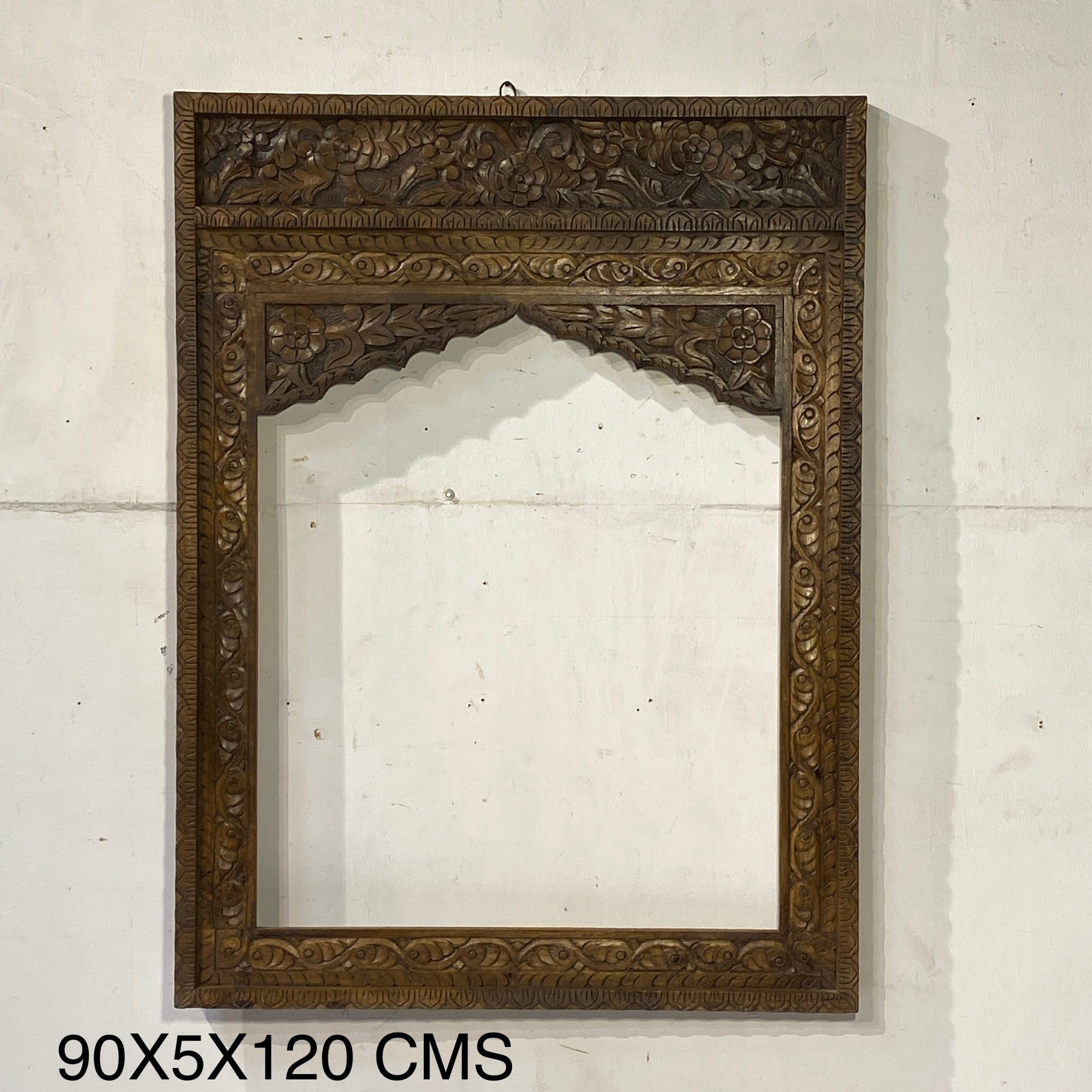 HAND-CARVED WOODEN ARCH FRAME