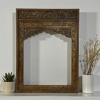 HAND-CARVED WOODEN ARCH FRAME