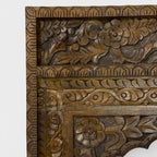 HAND-CARVED WOODEN ARCH FRAME