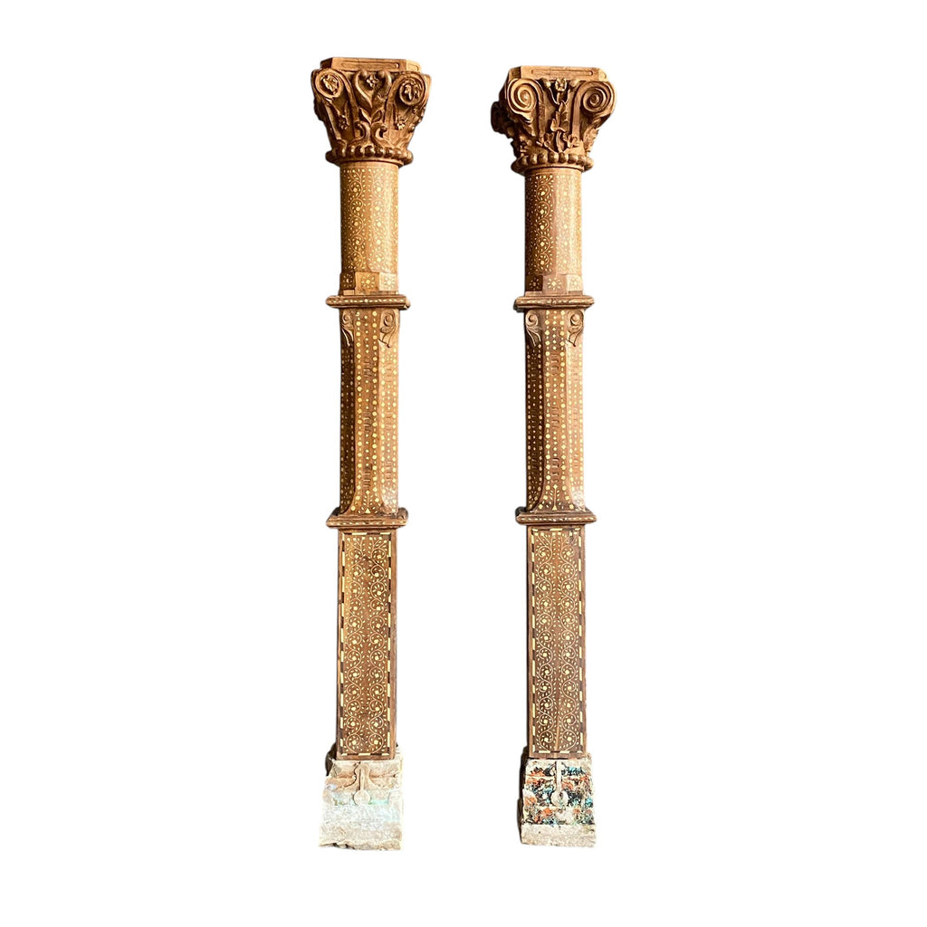 Teak Bone Pillar