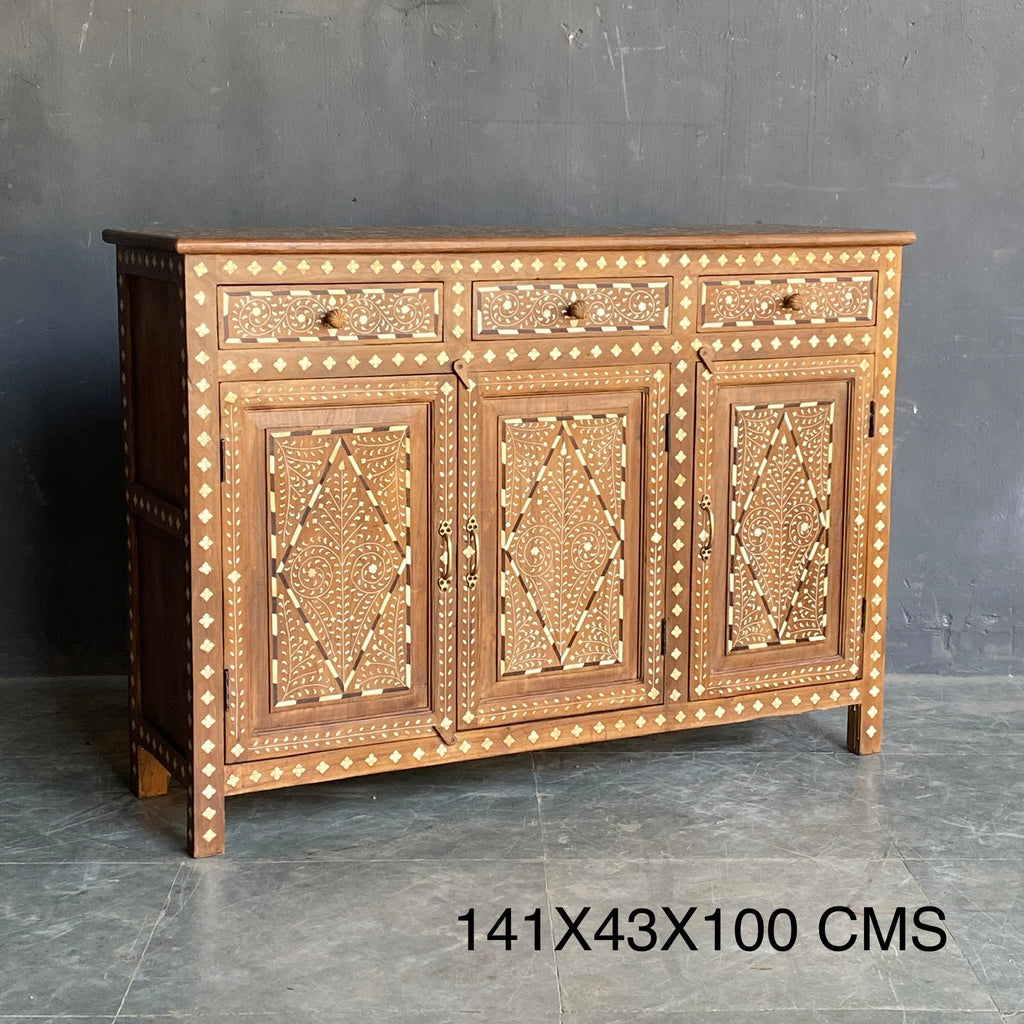 Bone Inlay Sideboard Cabinet