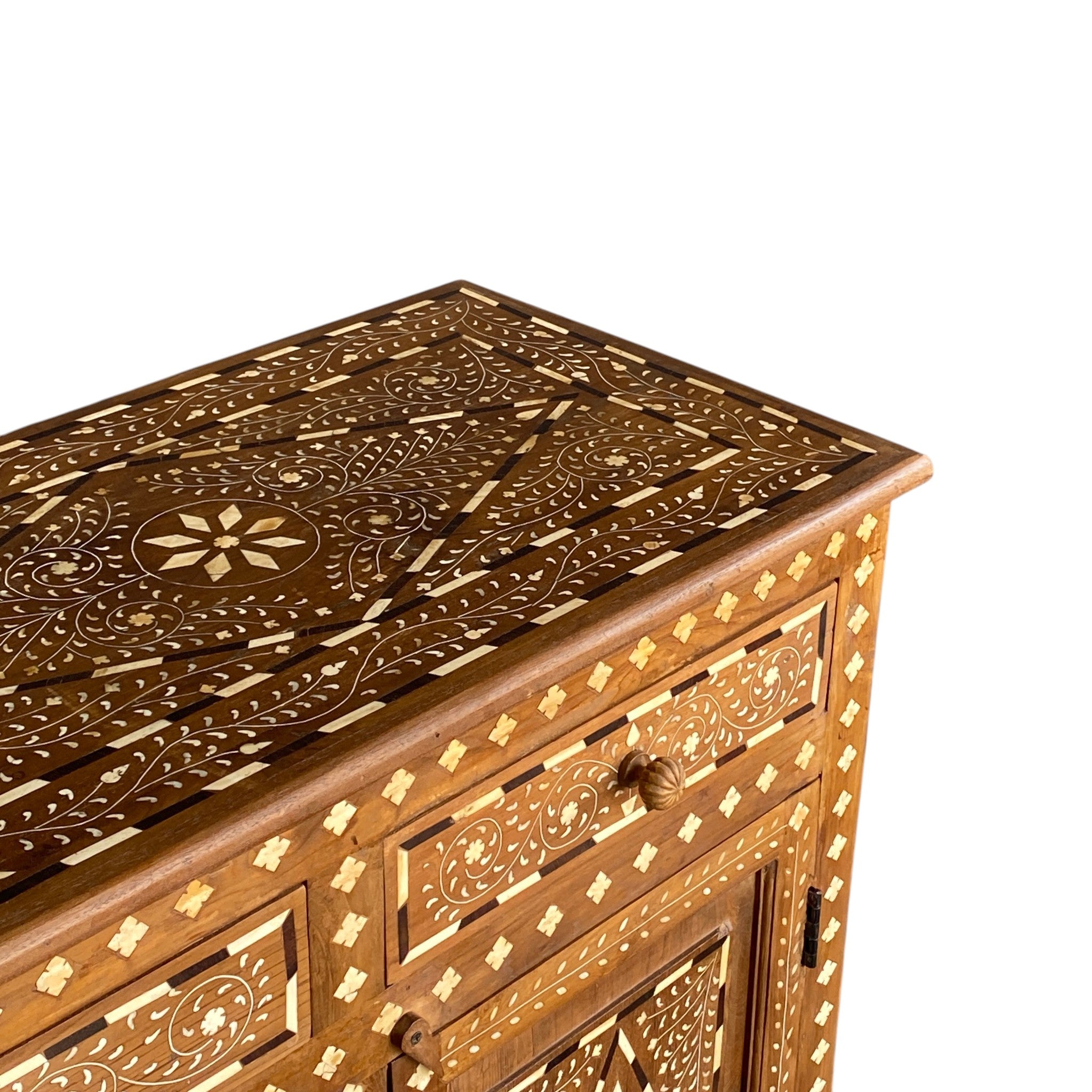 Bone Inlay Sideboard Cabinet