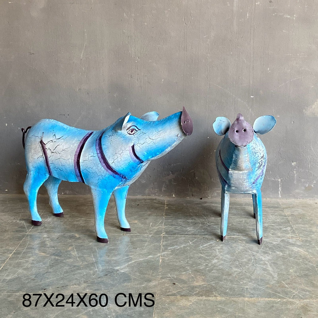 Iron Pig Sculpture