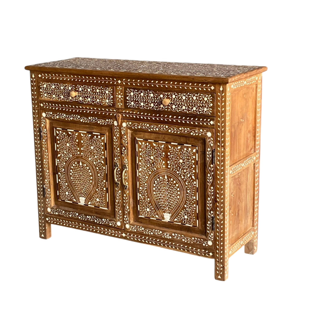 Bone Inlay Sideboard Cabinet