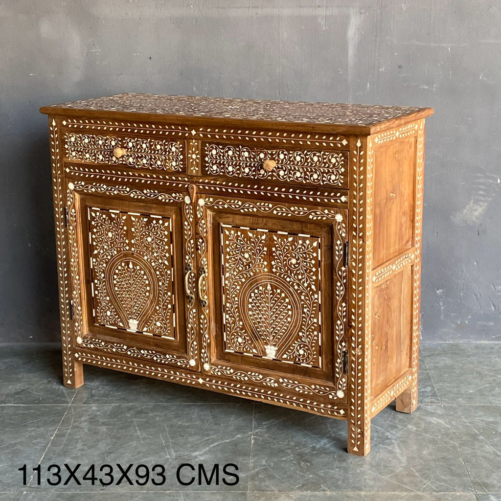 Bone Inlay Sideboard Cabinet