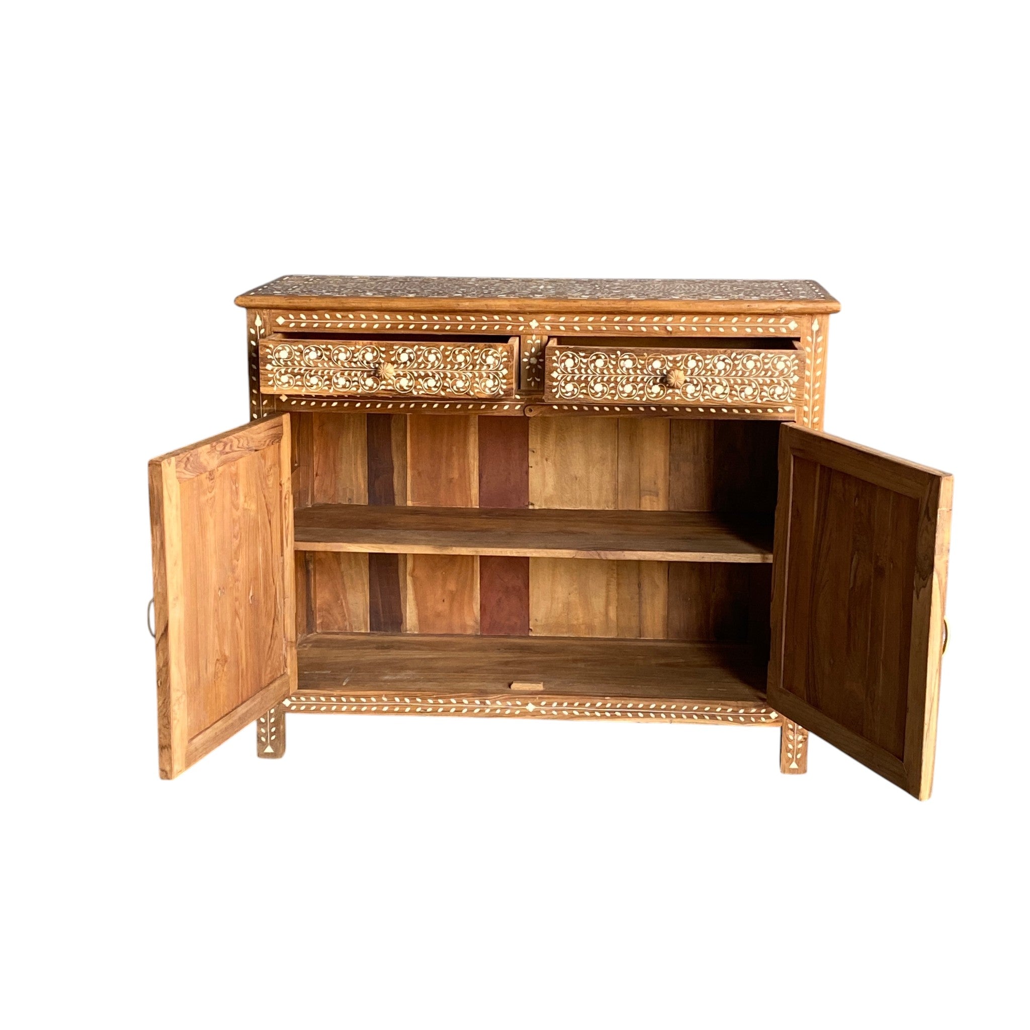 Bone Inlay Sideboard Cabinet