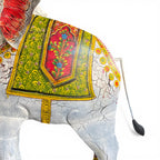 Royal Painted Elephant – handcrafted vintage Indian decor from Jodhpur, Rajasthan
