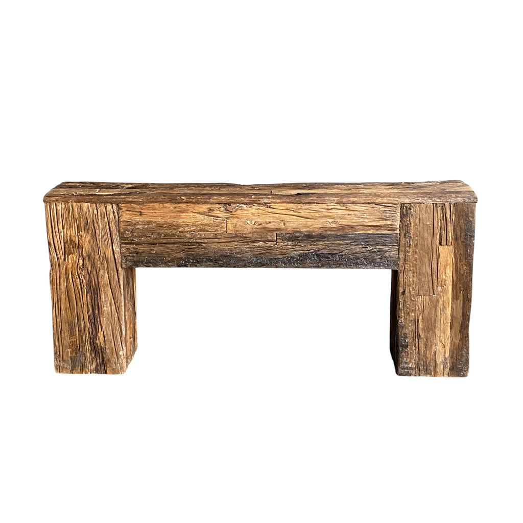 Wood Console Table – handcrafted vintage Indian decor from Jodhpur, Rajasthan