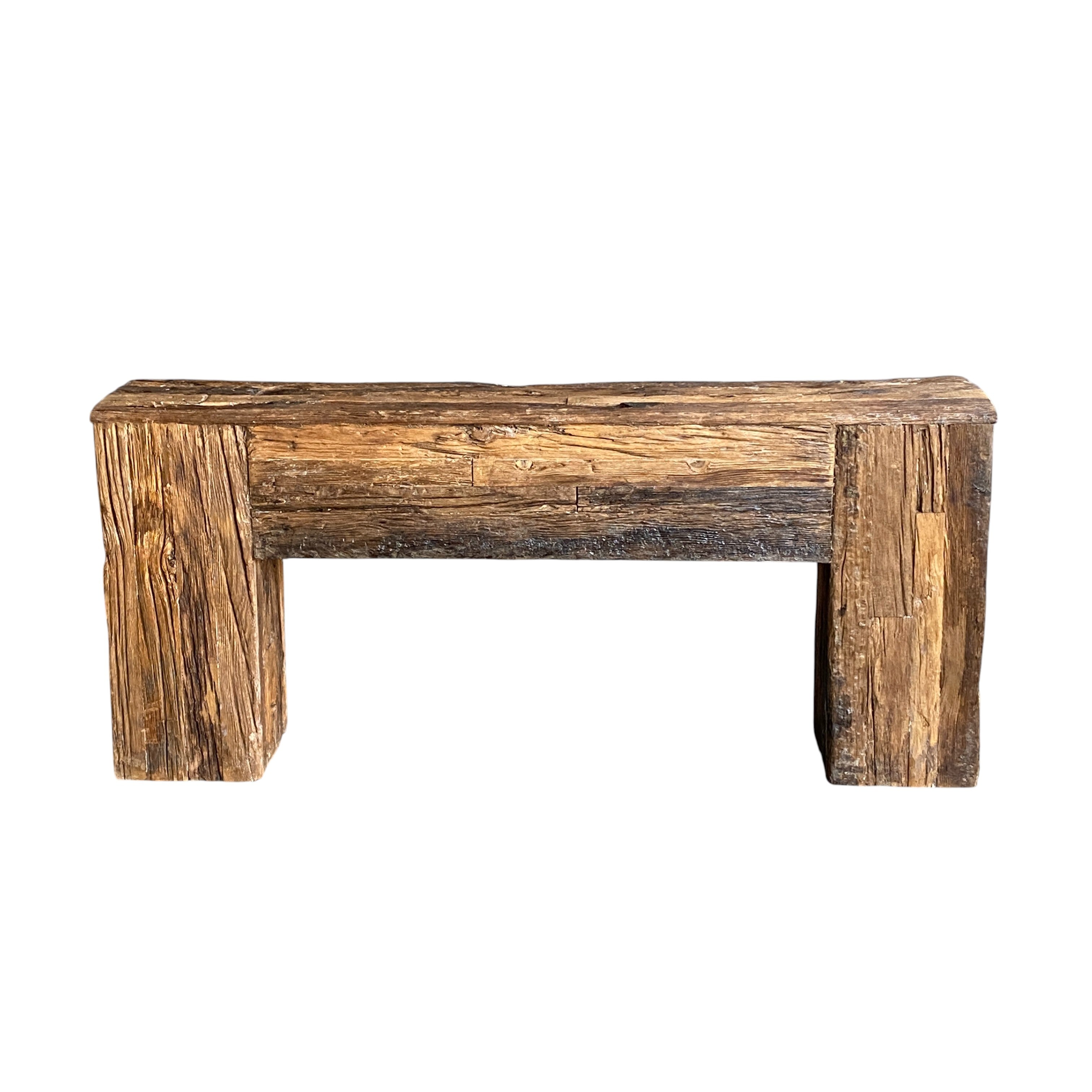 Wood Console Table – handcrafted vintage Indian decor from Jodhpur, Rajasthan
