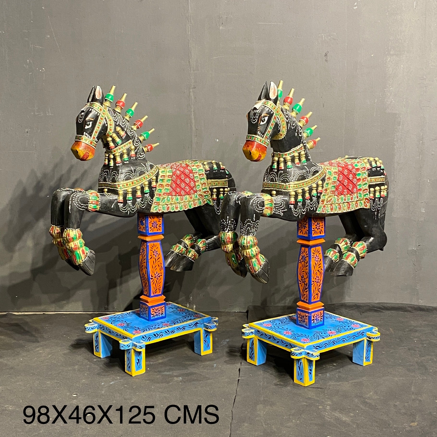 Wooden Horse Sculpture