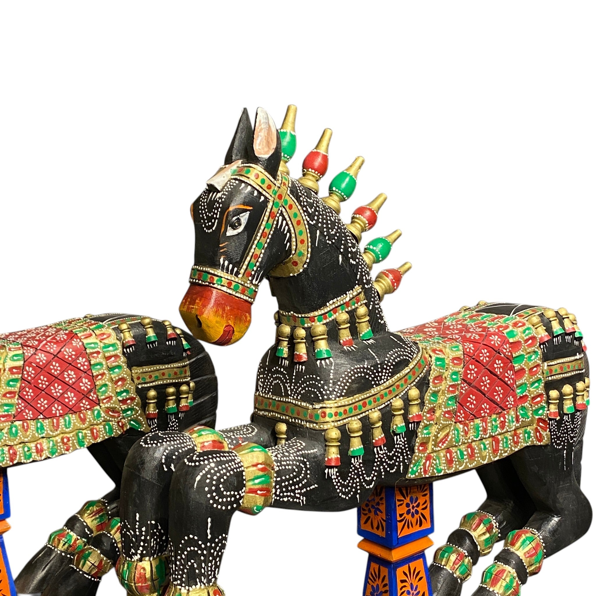 Wooden Horse Sculpture