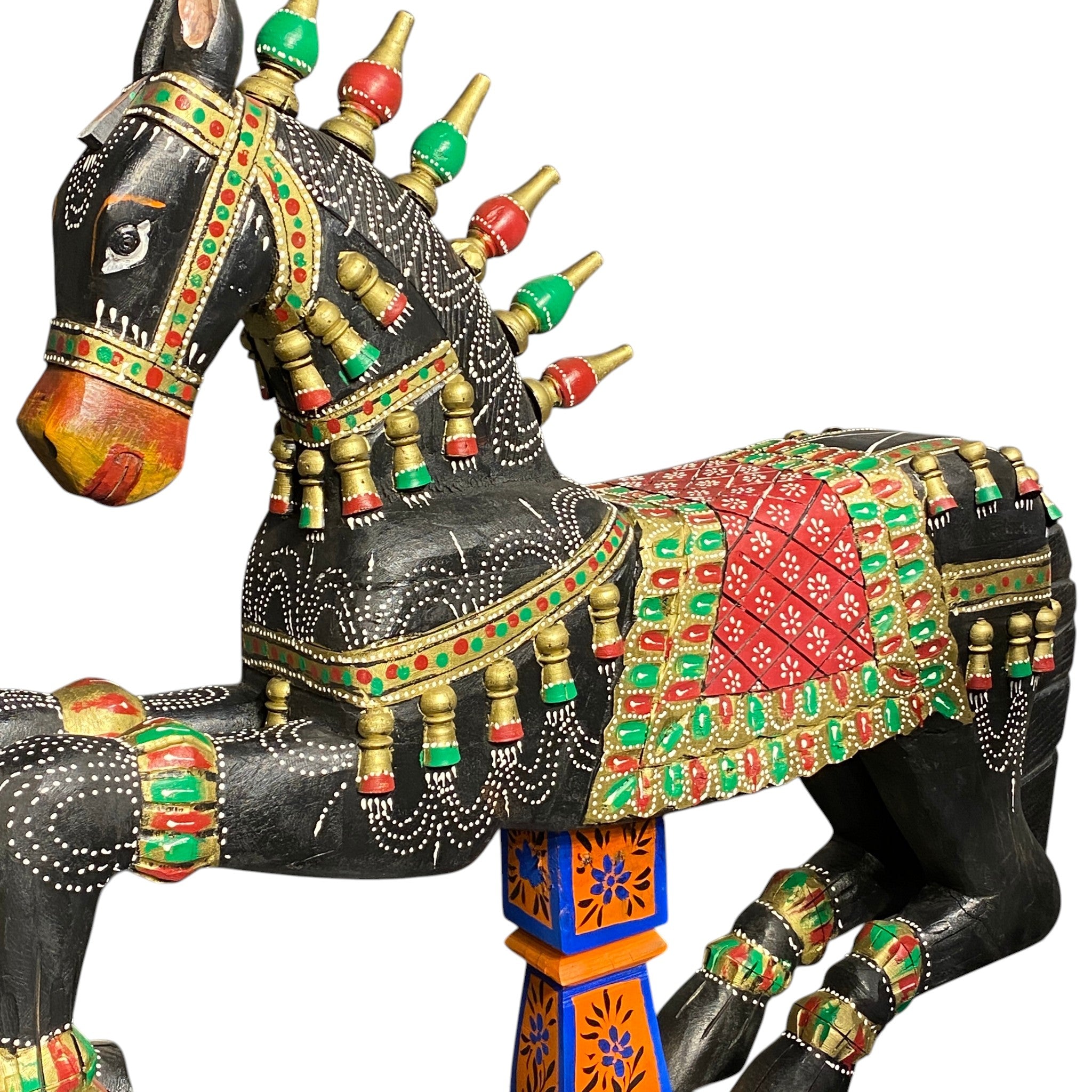 Wooden Horse Sculpture