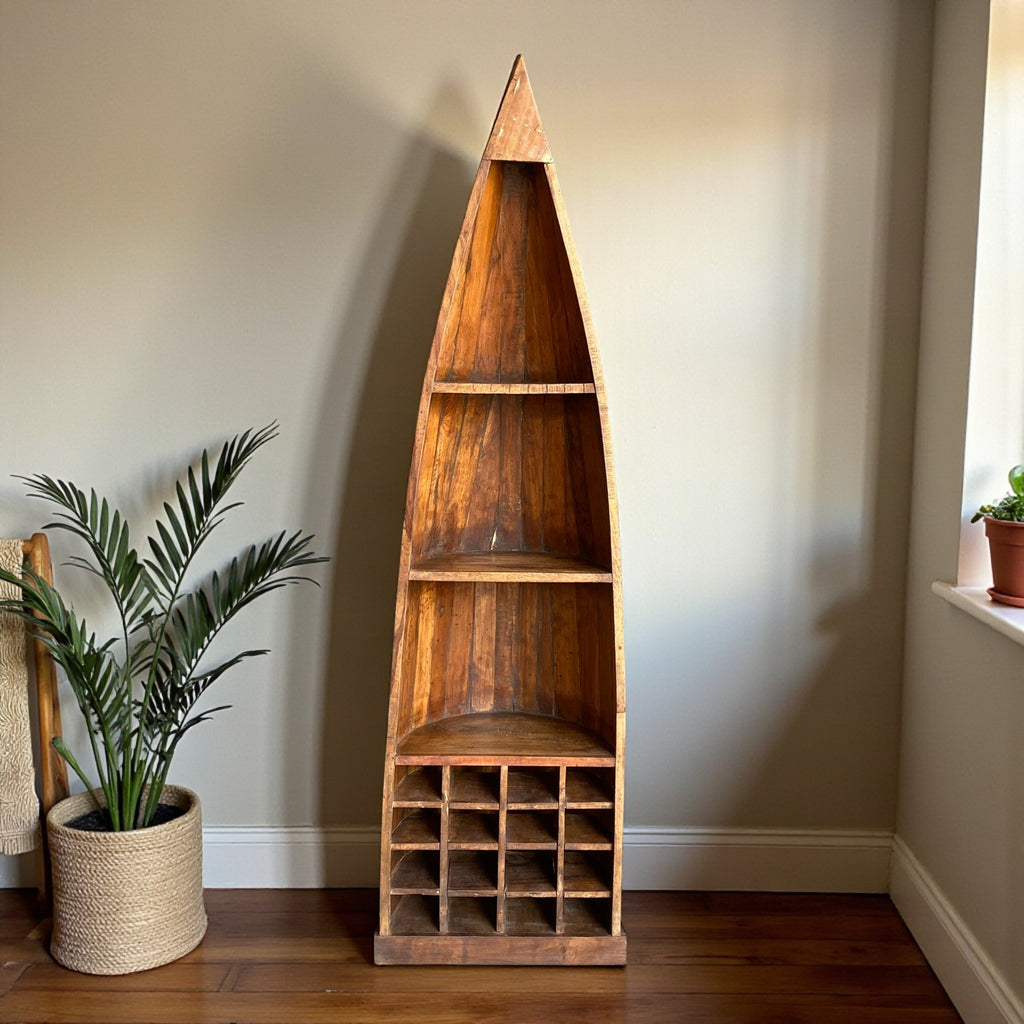 WOODEN BOOKSHELF