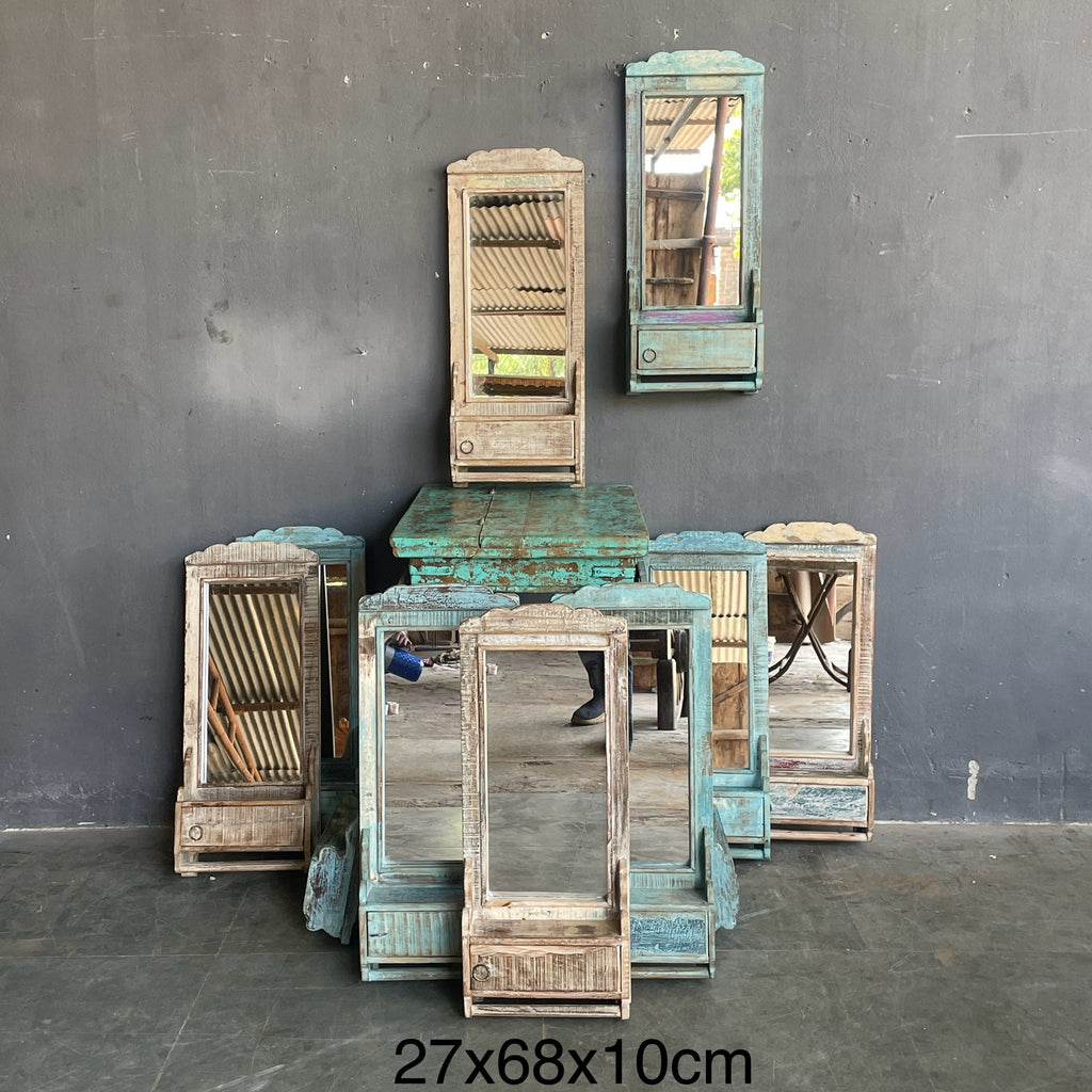 Vintage Style Mirror Frame – handcrafted vintage Indian decor from Jodhpur, Rajasthan