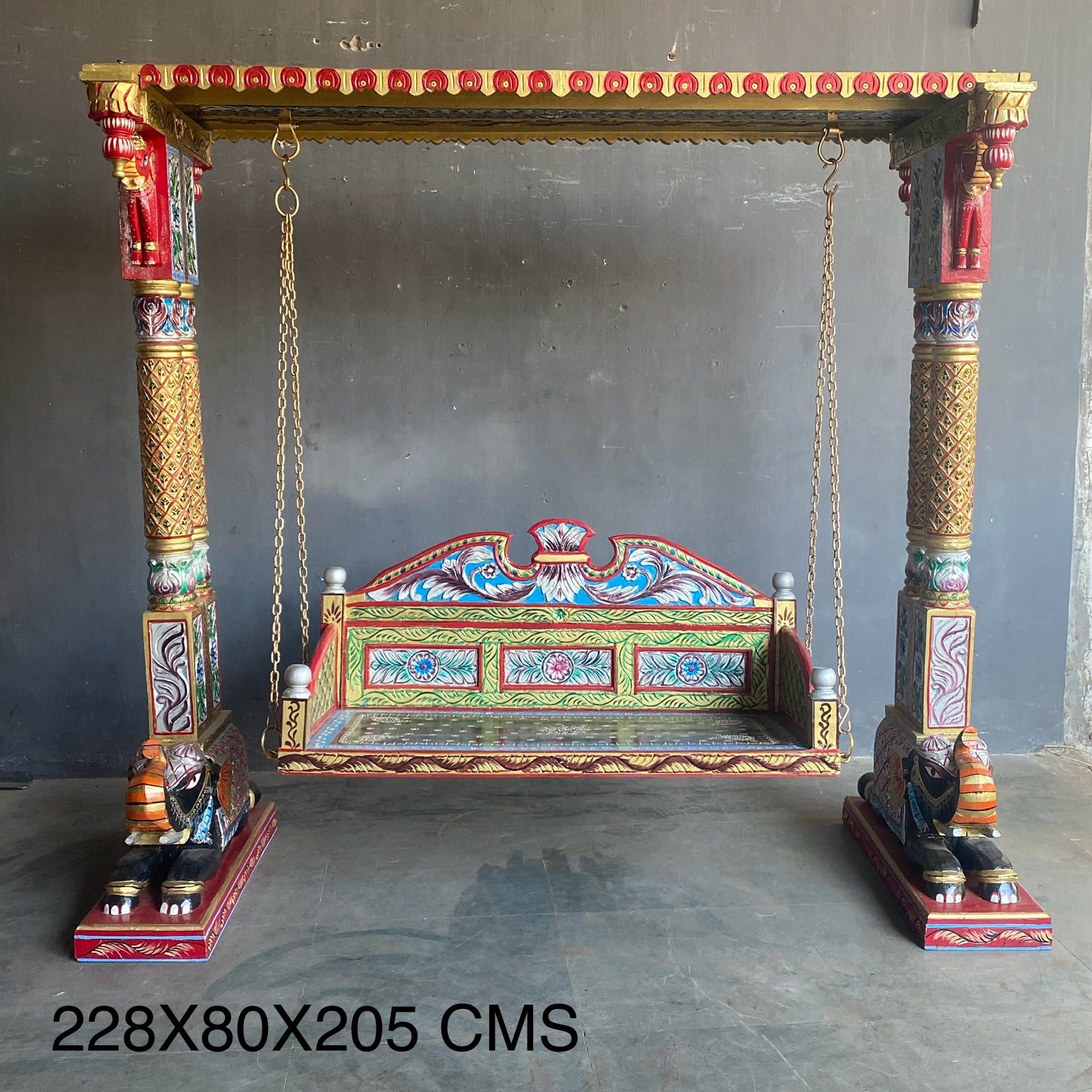 WOODEN PAINTED SWING